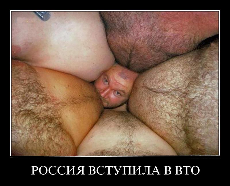 Россия успела в ВТО.”Вы все еще ждете преимуществ от вступления в ВТО? Тогда приезжайте на Окраину, здесь этих преимуществ – завались”.