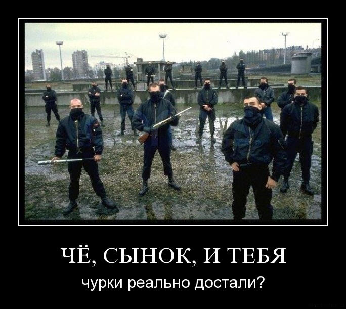 Восемьдесят люберецких русских подростков задержаны на подходах к местам компактного проживания чурок.