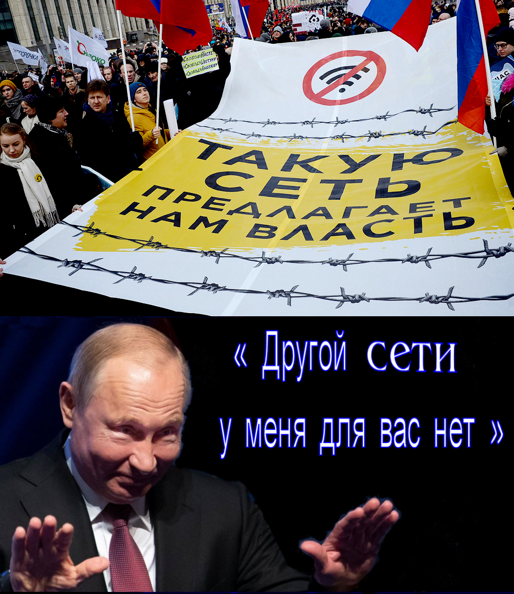 Путы от Путина для Паутины: народ против.. “Причин нашего недовольства гораздо больше, они касаются не столько виртуального пространства (Паутины), сколько реальной нашей (запутанной) жизни”.