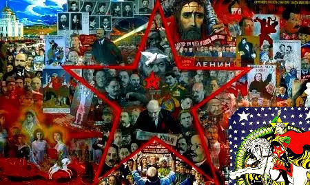 Махно, Фрунзе и Врангель в обнимку на причале в Севастополе.