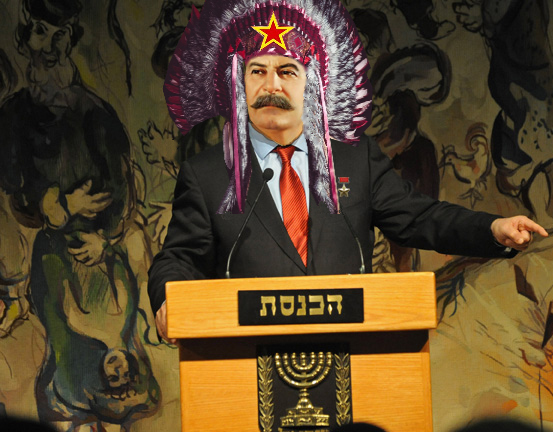 Сталин – не только Вождь всех совецких каннибалов, но и – Вождь всех индейских и еврейских племён!