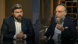 Патриотический пидор Дугин поздравил ожидовленного Костика Малофеева, обещавшего вернуть русским Будущее, с днём рождения.